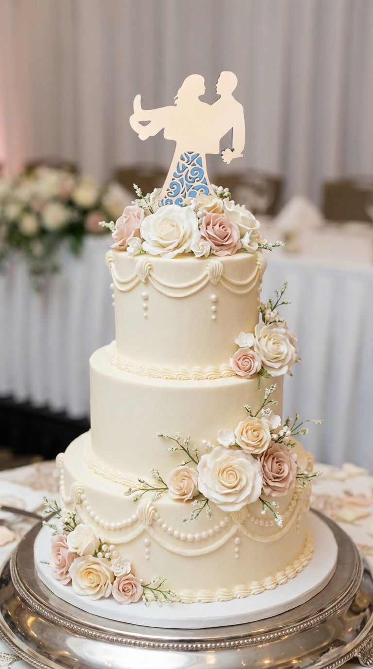 Cake Topper Torte Kuchenstecker Hochzeit Deko Holz weiß, Motive und Hintergrundfarbe wählbar