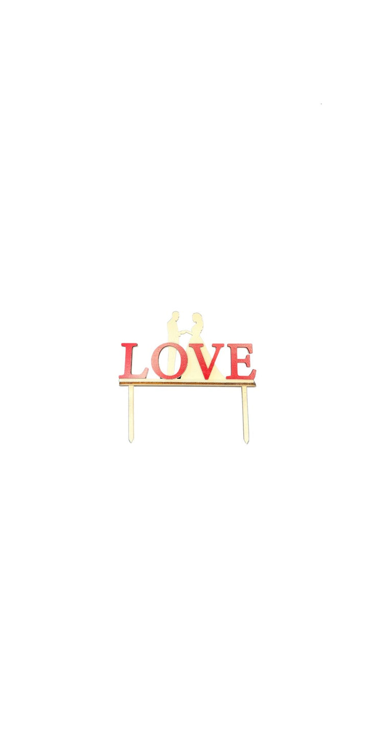 Cake Topper Torte Kuchenstecker Hochzeit Deko Holz Varianten wählbar