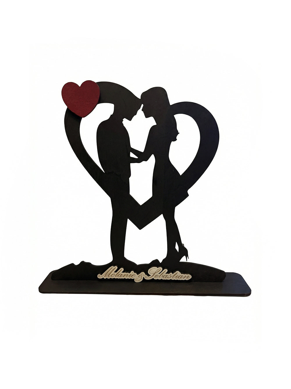 Herz Liebe Paar Liebespaar Valentinstag Hochzeit Geburtstag Geschenk personalisiert mit Namen Gravur