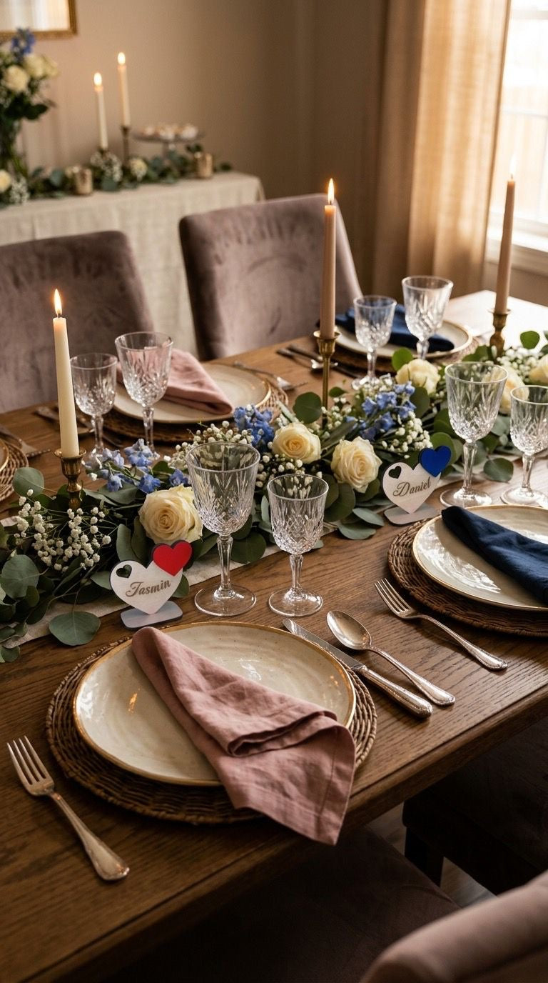 Platzkarten Tischkarten Namensschild Tisch Aufsteller personalisiert Hochzeit