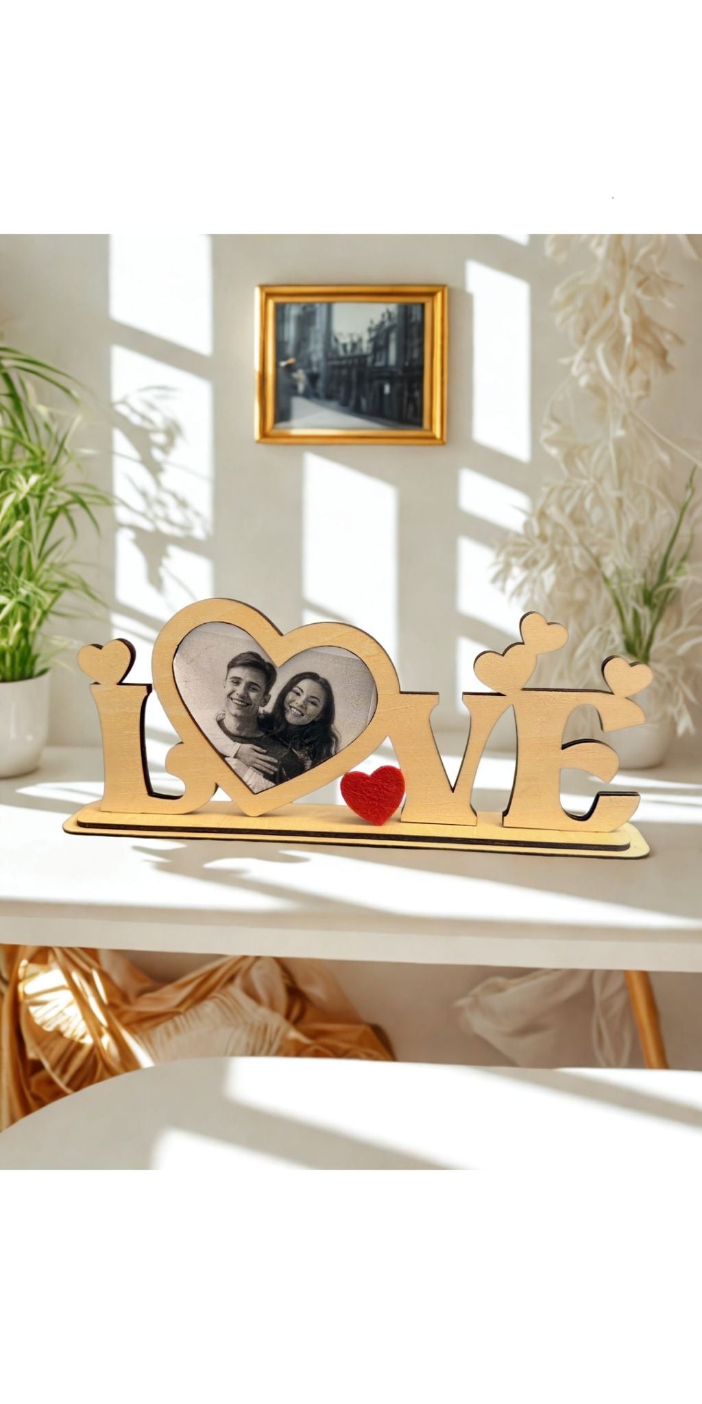 Bilderrahmen Rahmen Bild Liebe Love Paare Holz Natur