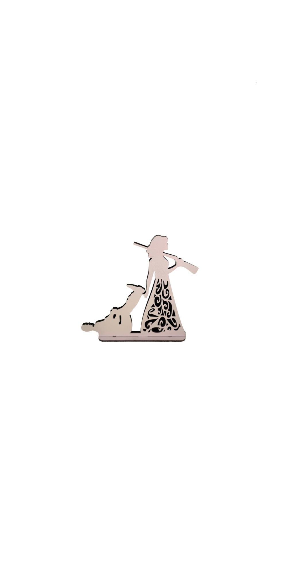 Cake Topper Torte Kuchenstecker Hochzeit Deko Holz weiß, Motive und Hintergrundfarbe wählbar