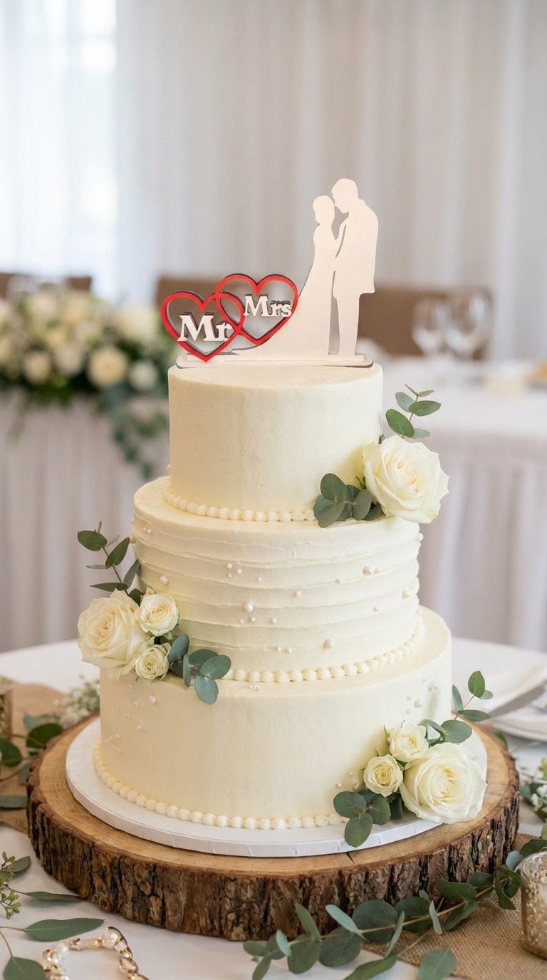 Cake Topper Torte Kuchenstecker Hochzeit Deko Holz Varianten wählbar