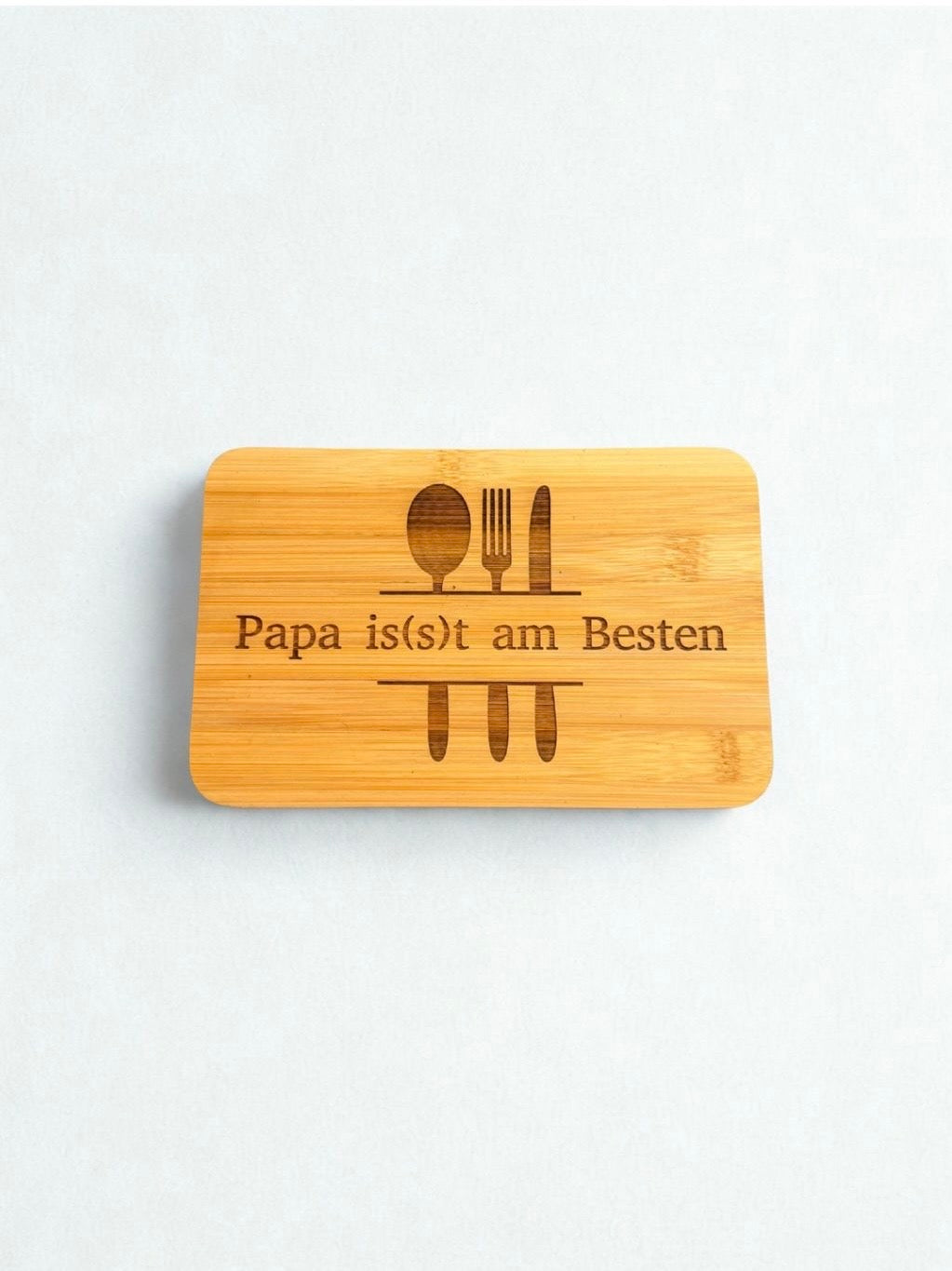 Holz Brett Schneidbrett Brotzeit Frühstück  personalisieren  23x15 cm