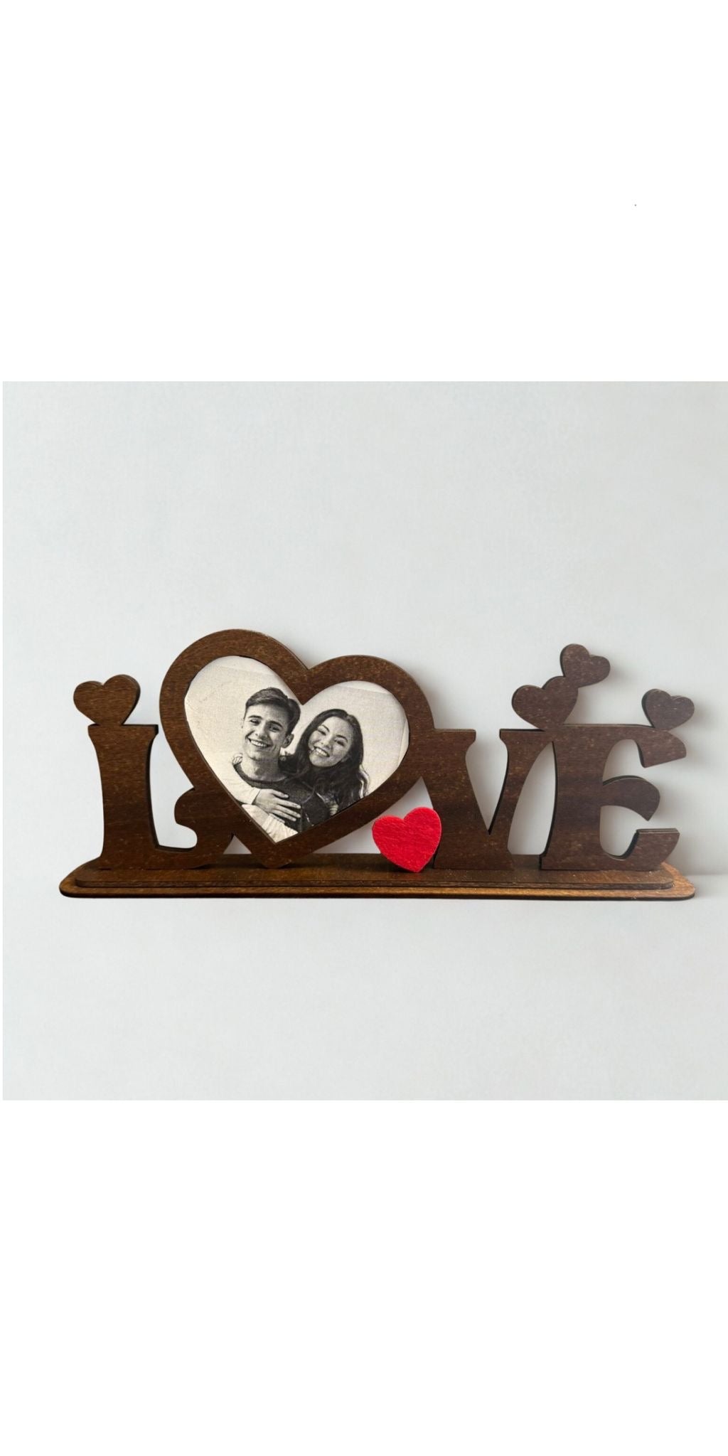 Bilderrahmen Rahmen Bild Liebe Love Paare Holz braun