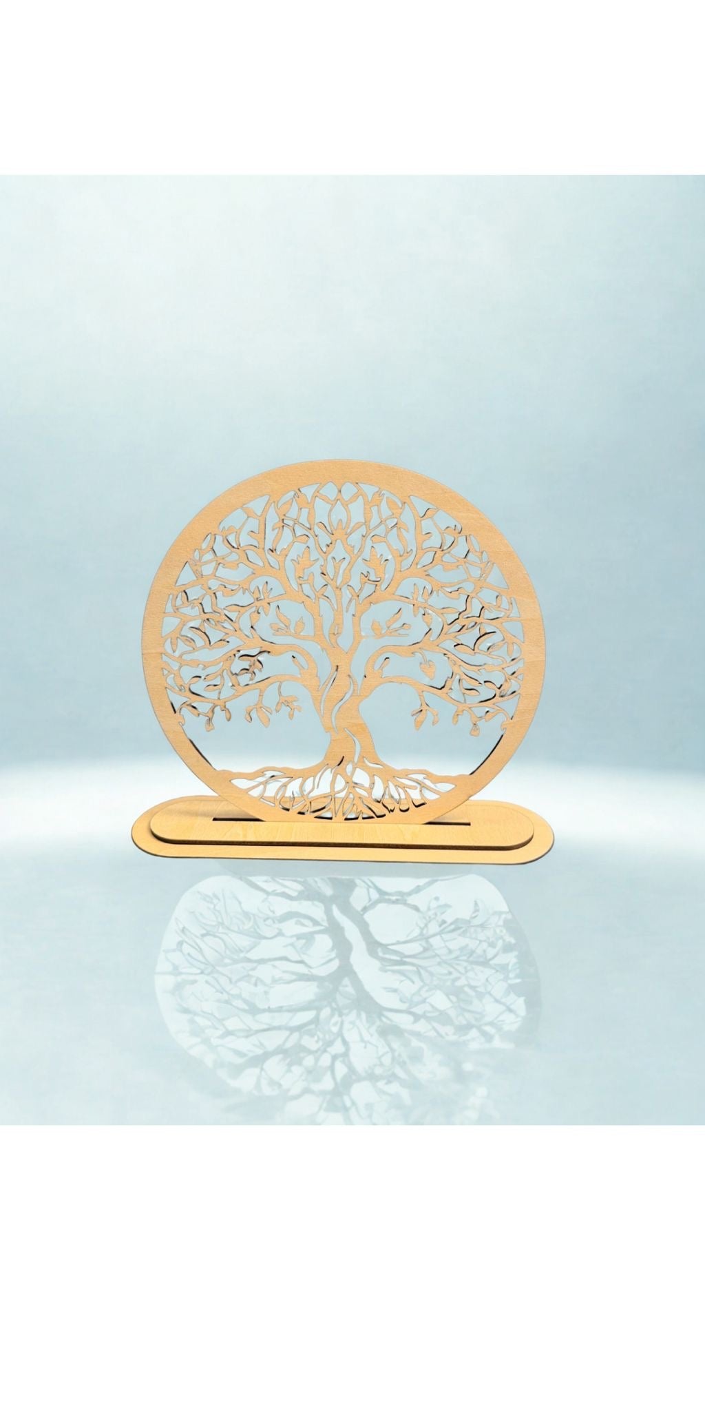 Baum Lebensbaum Holz Natur  20 cm hoch
