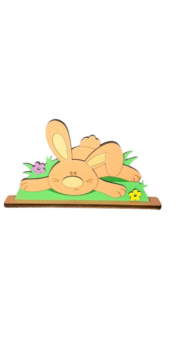 Hase Ostern Deko Holz