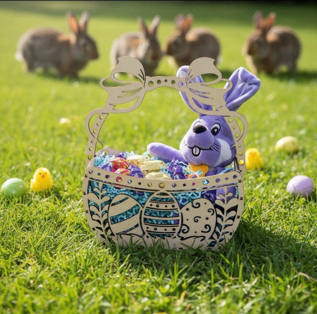 Ostern Osterkorb Osternest Korb Nest Hase