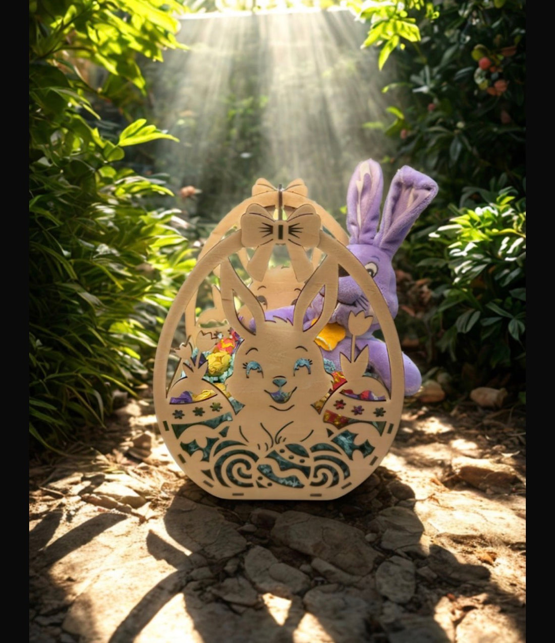Ostern Osterkorb Osternest Korb Nest Hase