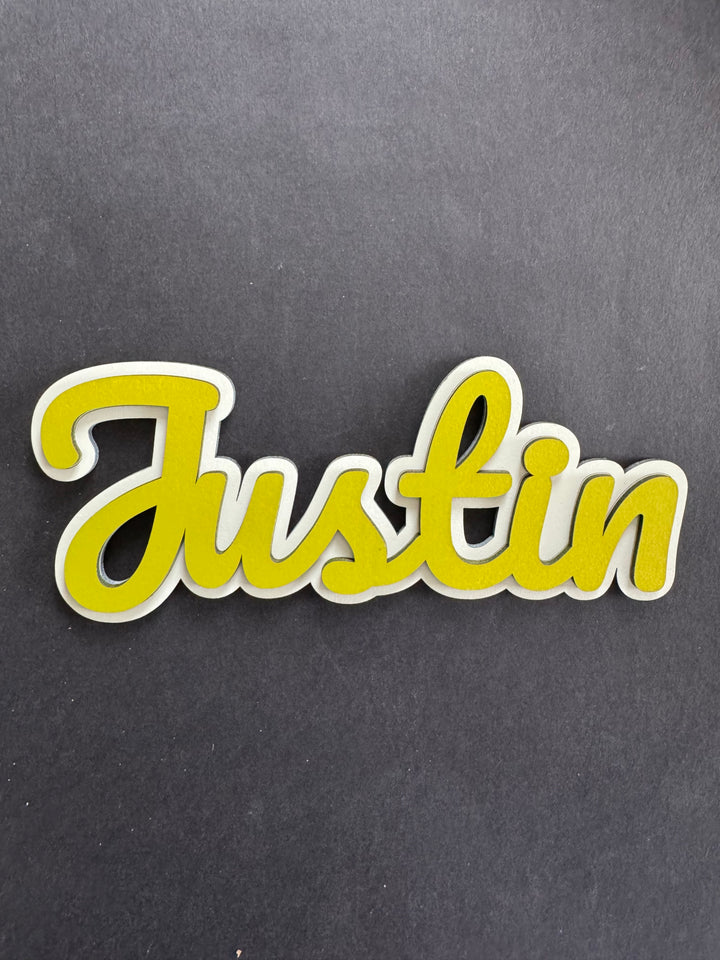 Türschild Namensschild Namen personalisiert 8 cm hoch Holz