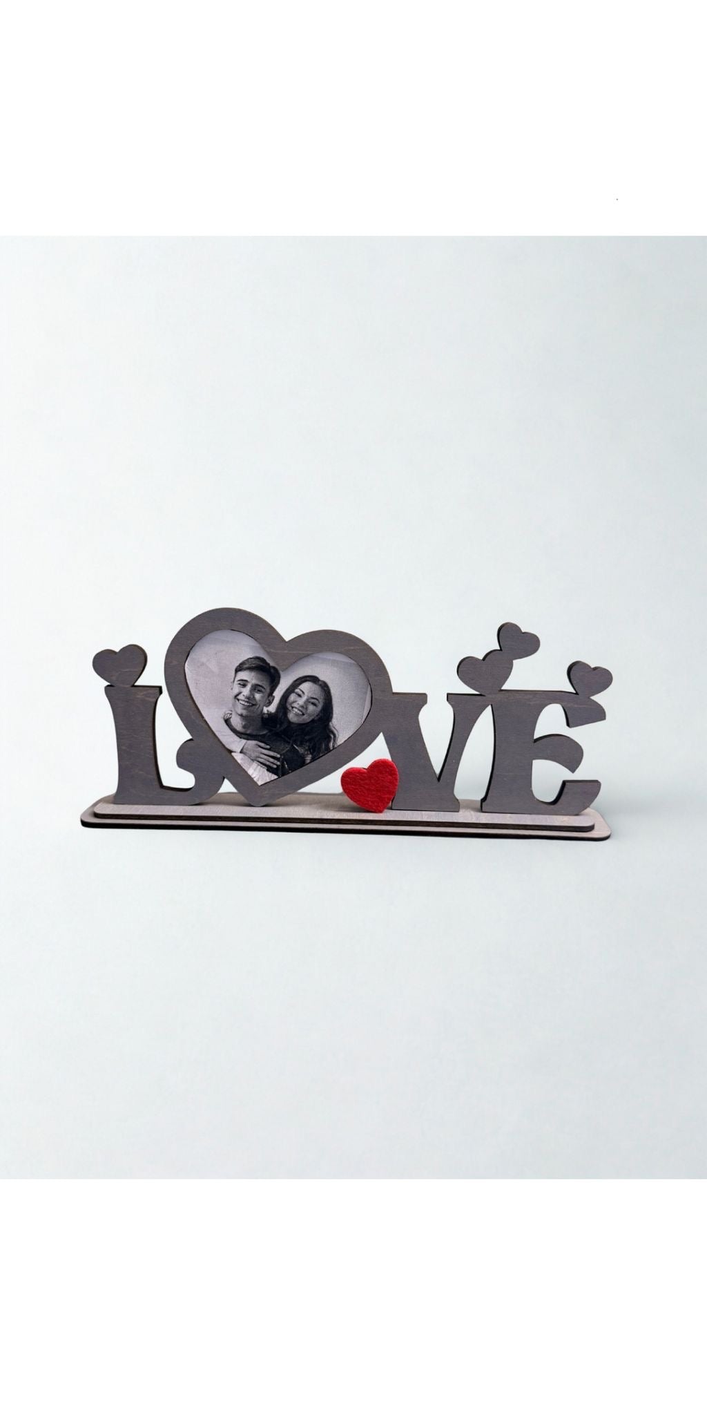 Bilderrahmen Rahmen Bild Liebe Love Paare Holz grau