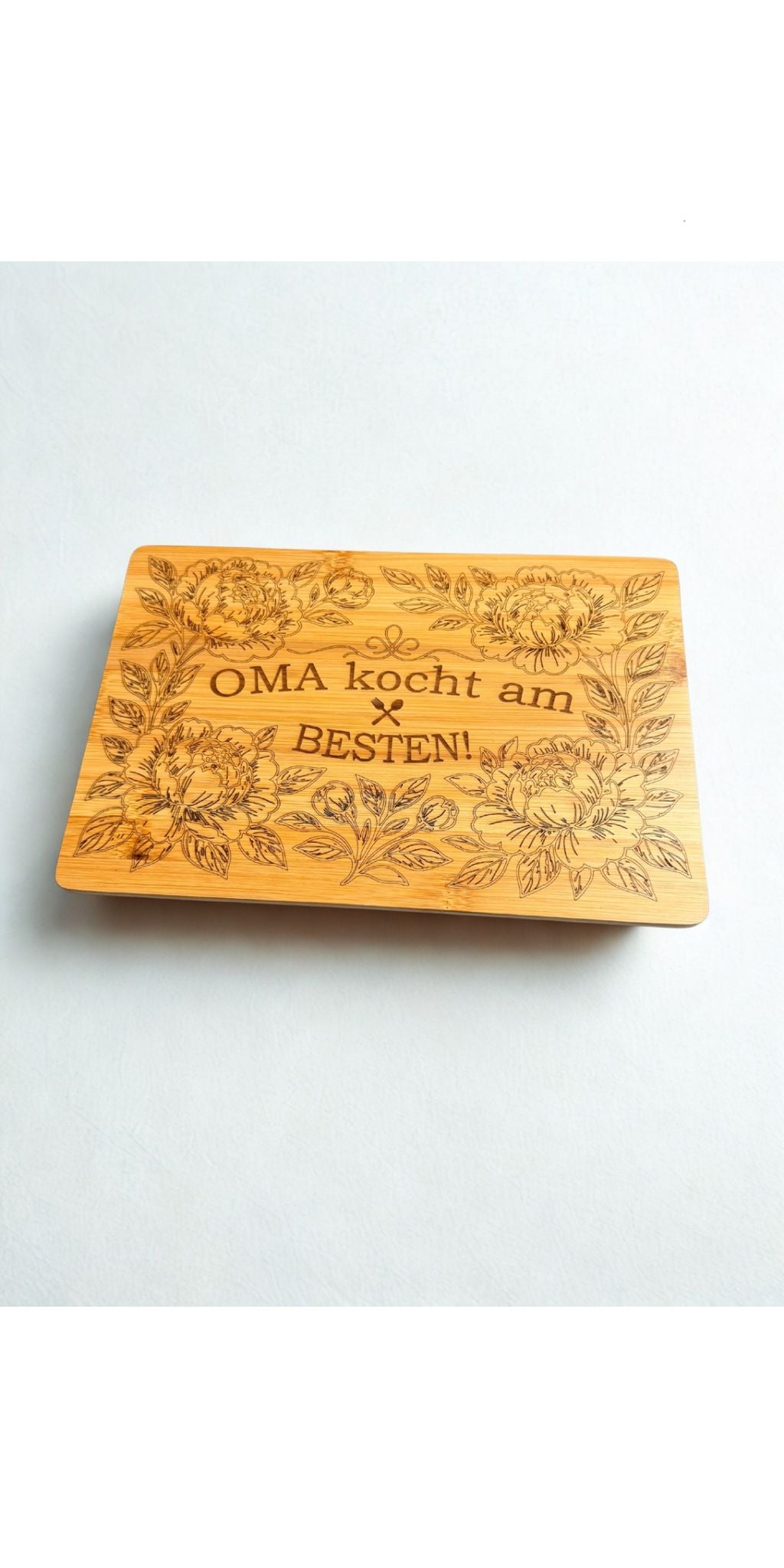 Holz Brett Schneidbrett Brotzeit Frühstück Küche Schneiden 30x20 cm