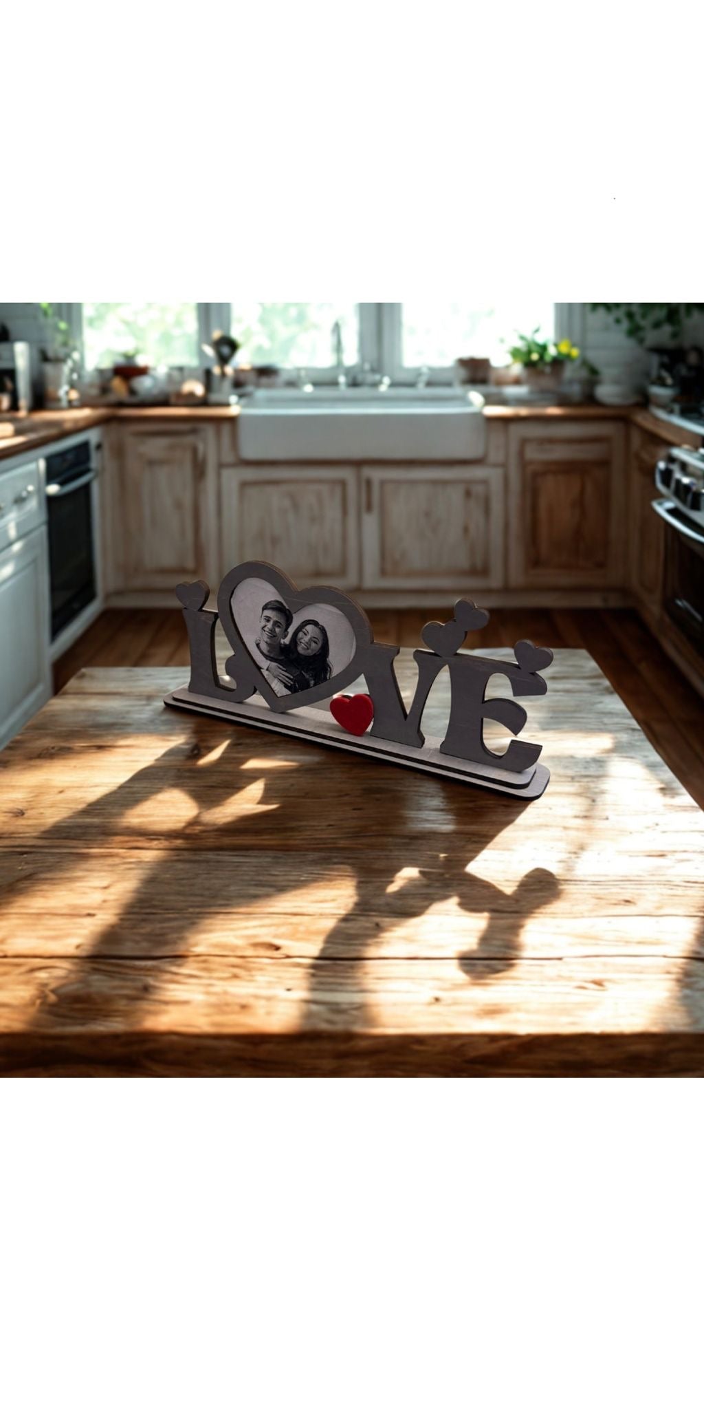 Bilderrahmen Rahmen Bild Liebe Love Paare Holz grau
